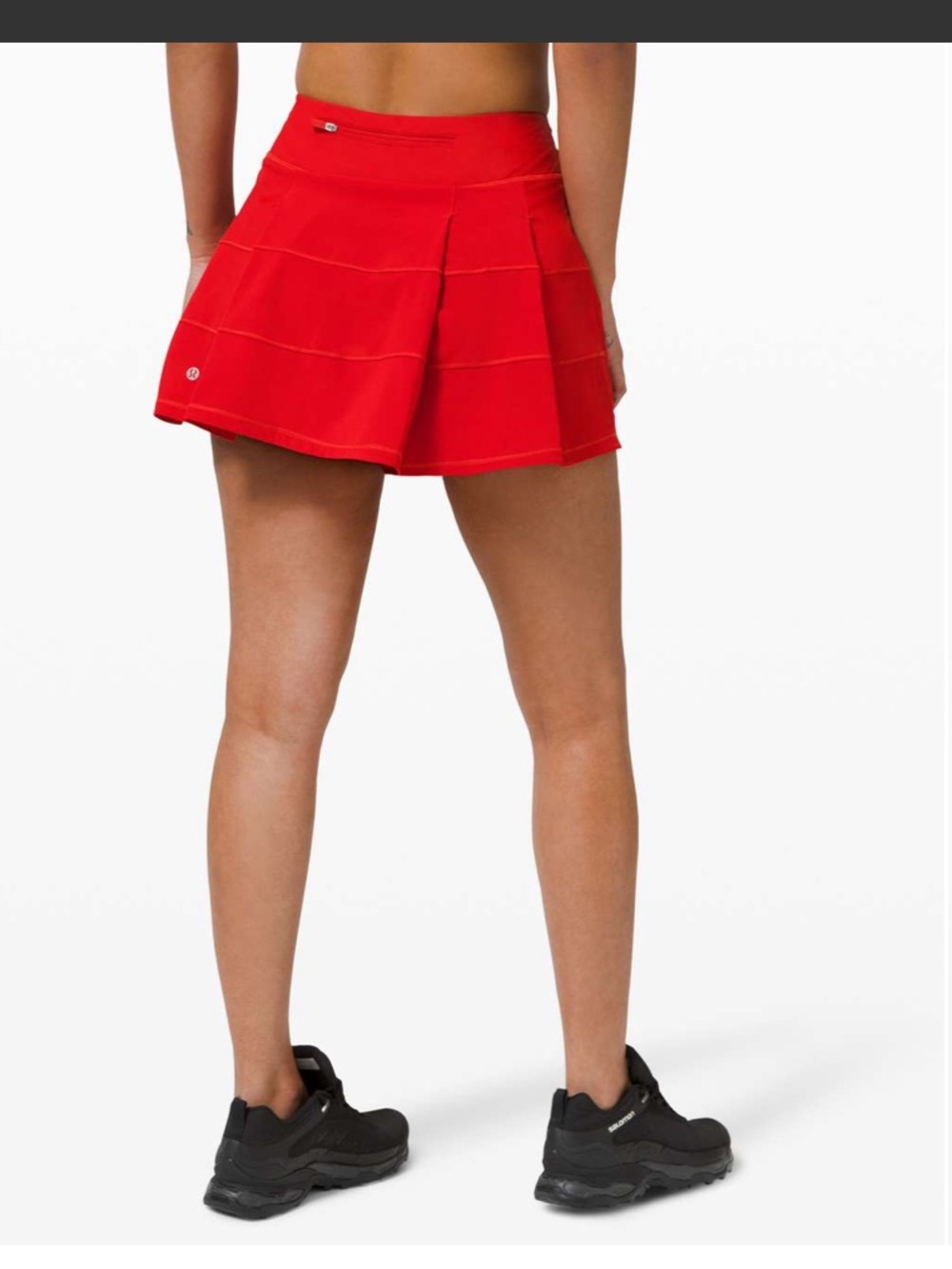 lululemon sz 4 Tall red Pace Rival skirt tennis golf tailgate gameday lounge run